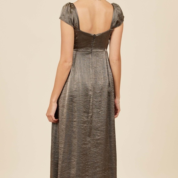Park & Fifth Roosevelt Dress in Metallic Plissé XL - Picture 2 of 7